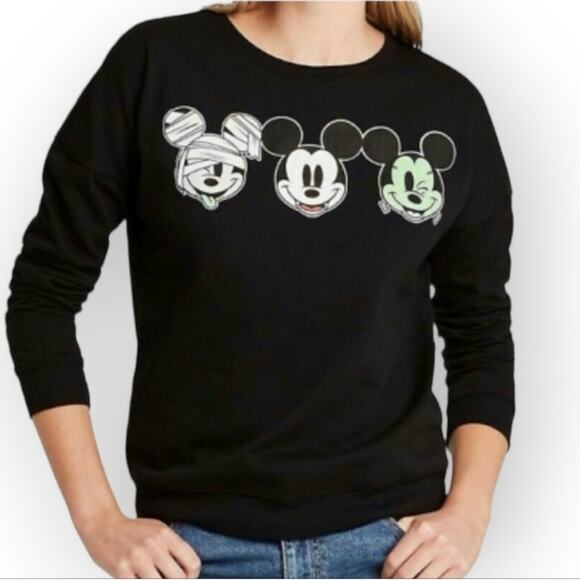 Disney Halloween Mickey Mouse monster black sweatshirt - Picture 1 of 7